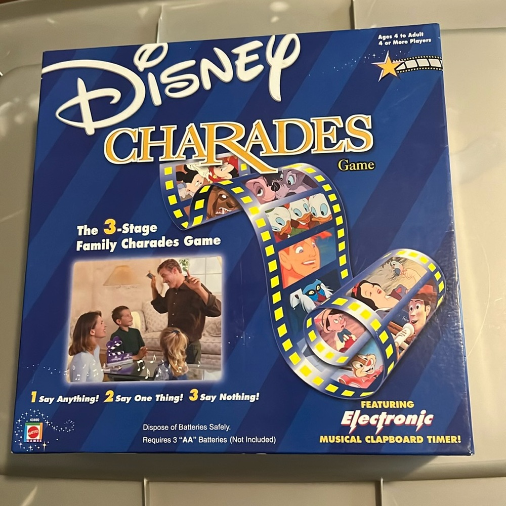 Charades game: Disney edition